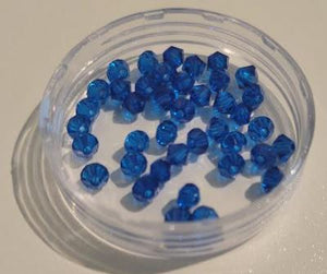 Blue Capri 4mm bicone crystal