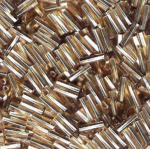 Twisted Bugle Beads 6mm Gold TSL