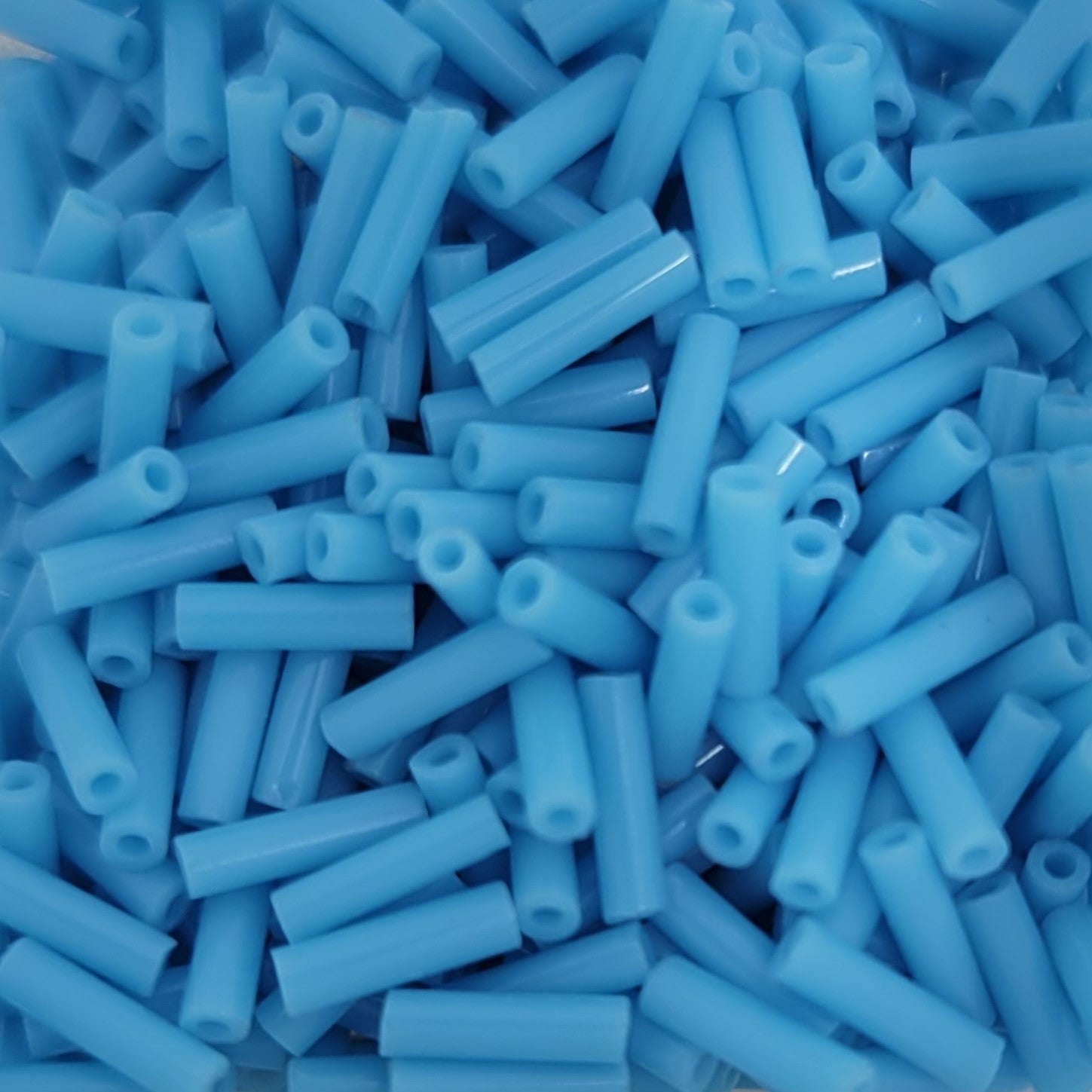 6 mm Bugle Beads Turquoise Blue