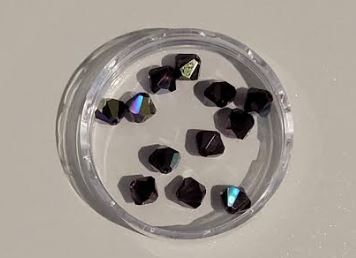 Garnet AB 6mm bicone crystal