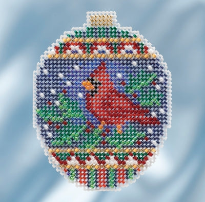 Mill Hill “Crimson Cardinal” Beaded Ornament Kit (Holiday Collection)