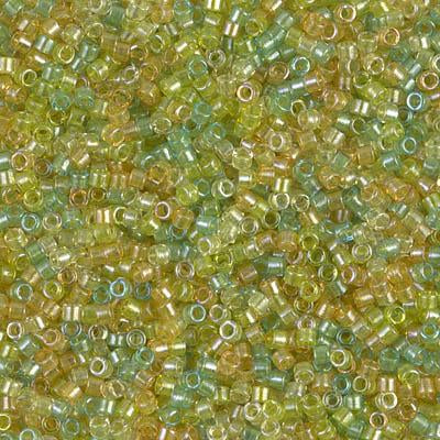 DB0983 Amber-Peridot Mix (Miyuki Delica 11/0)