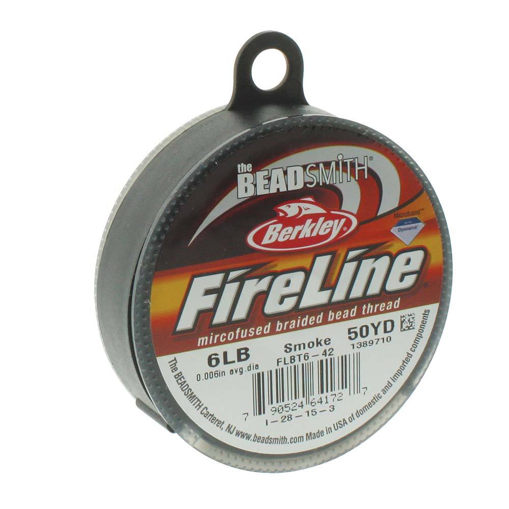 Fireline Braided Bead Thread - 6 lb - Smoke
