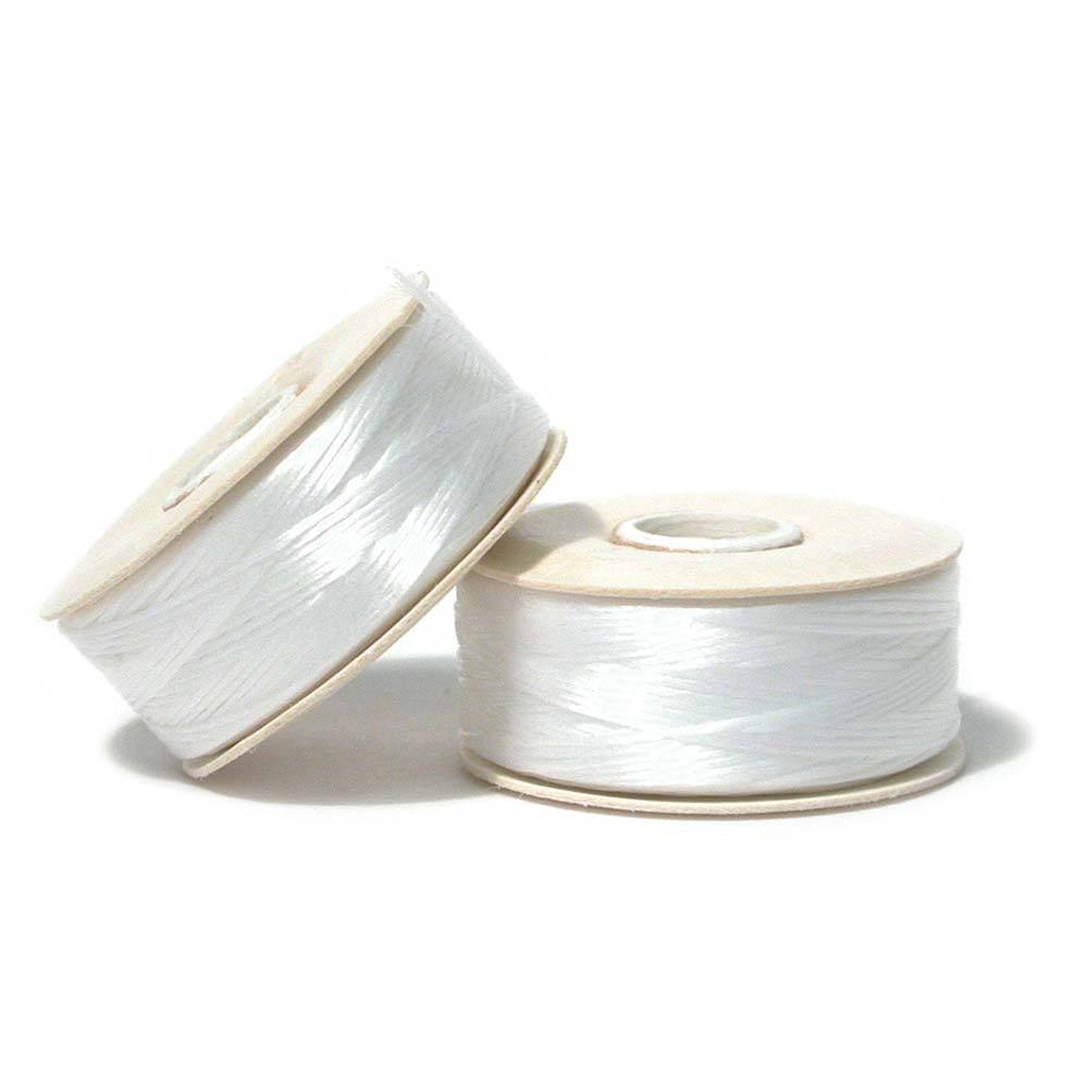 Nymo Thread White Bobbin- D